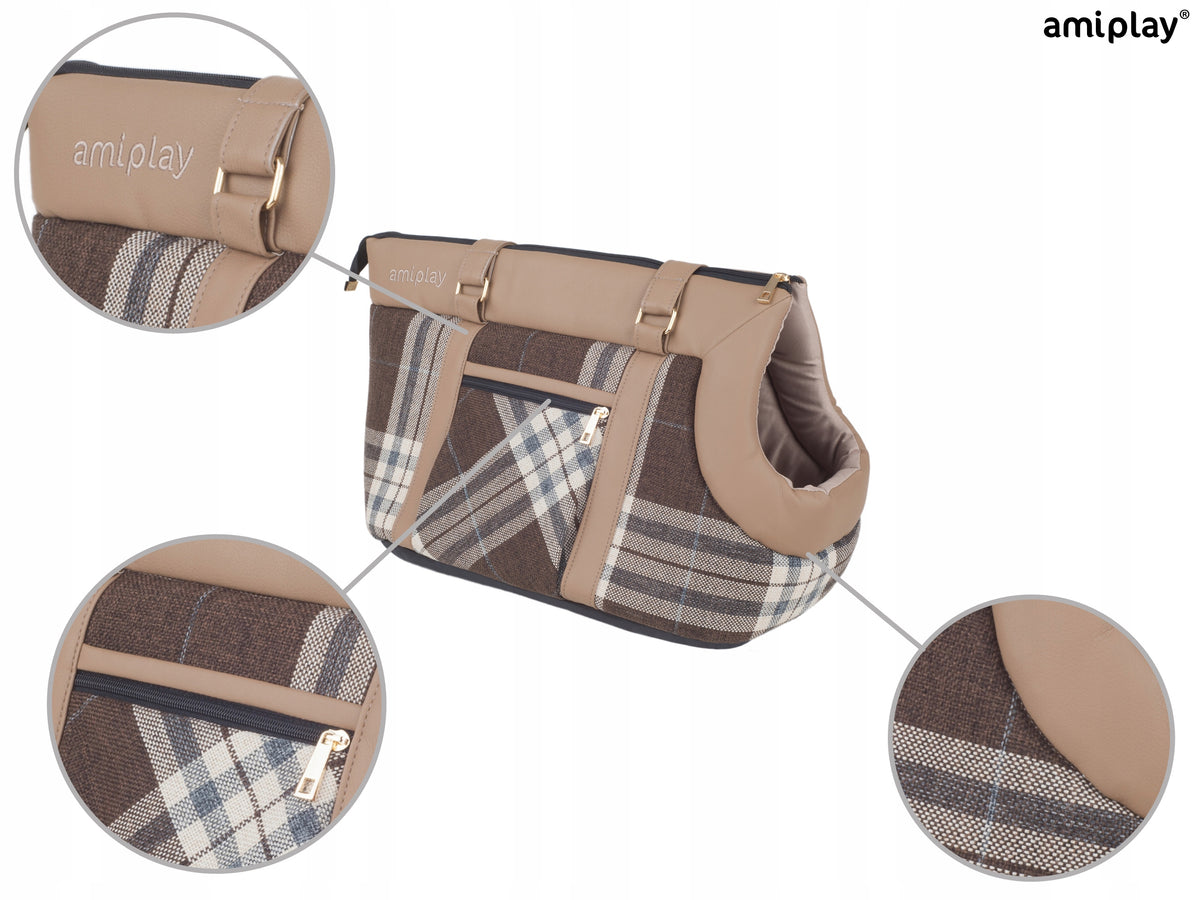 amiplay Cat Carry Bag Kent L Beige Color beige