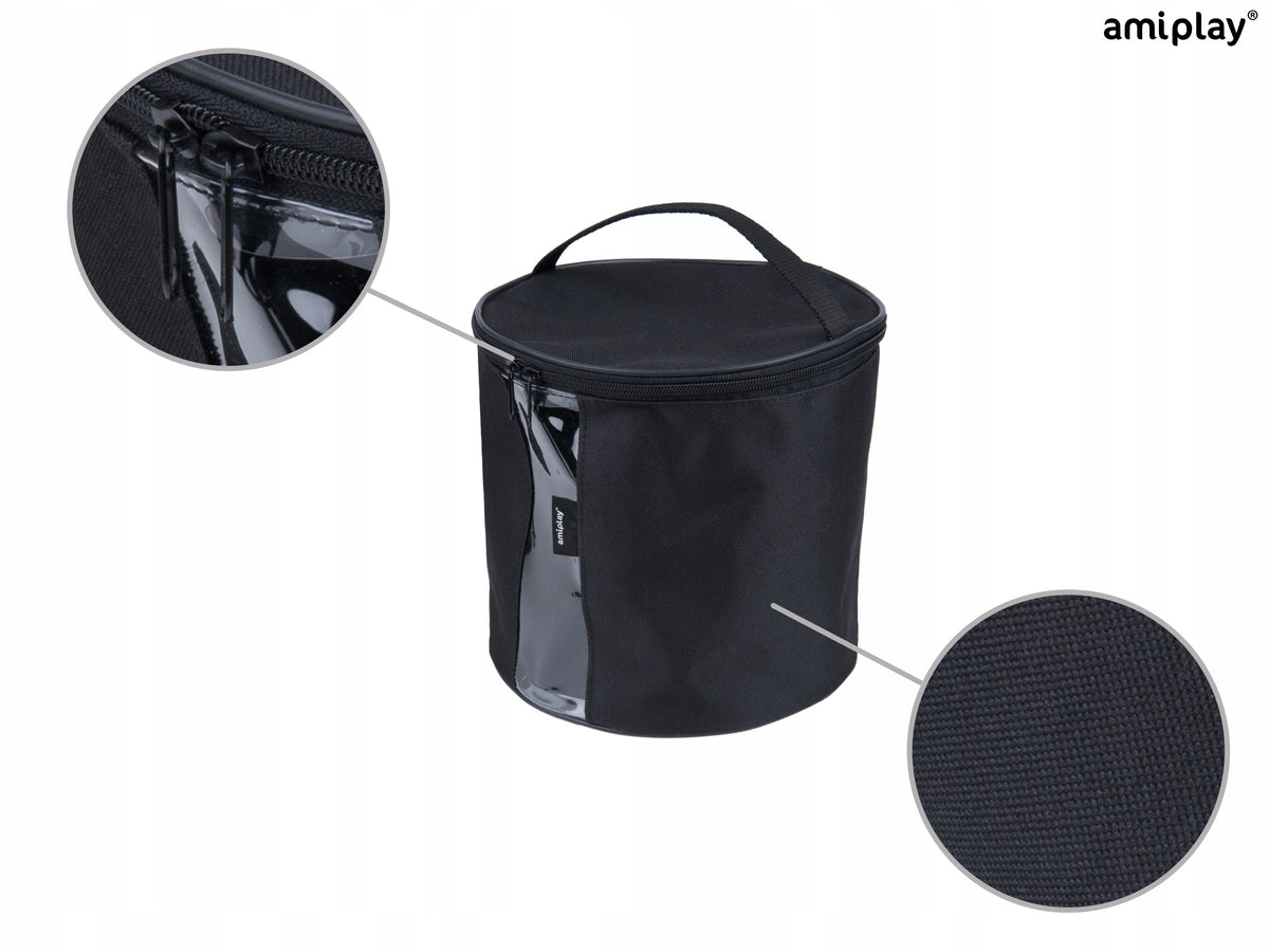 amiplay Food container amiTravel M black Capacity 2.4 l