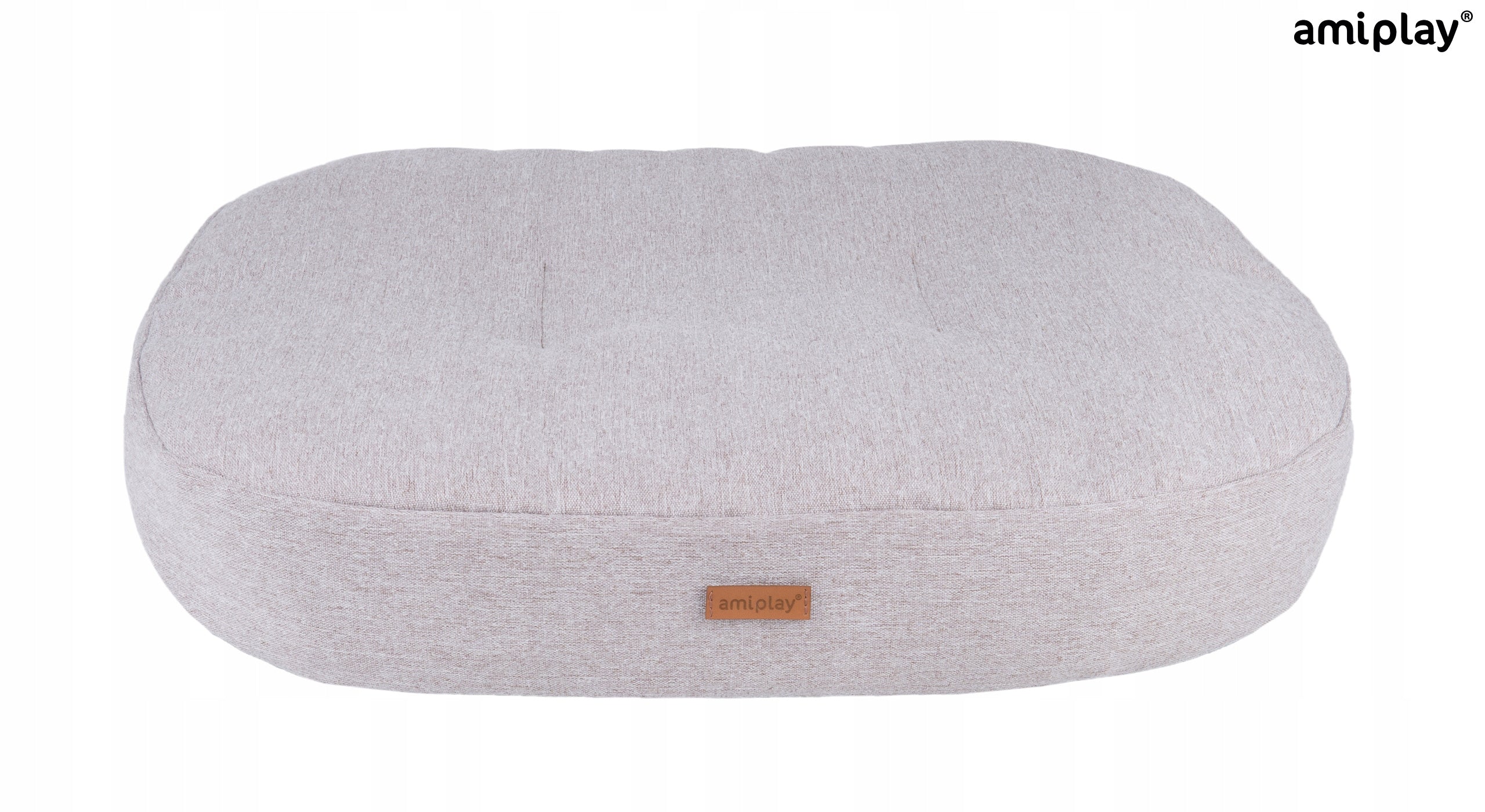 Amiplay ovalus čiužinys Montana Beige XL, 102x83x11 cm