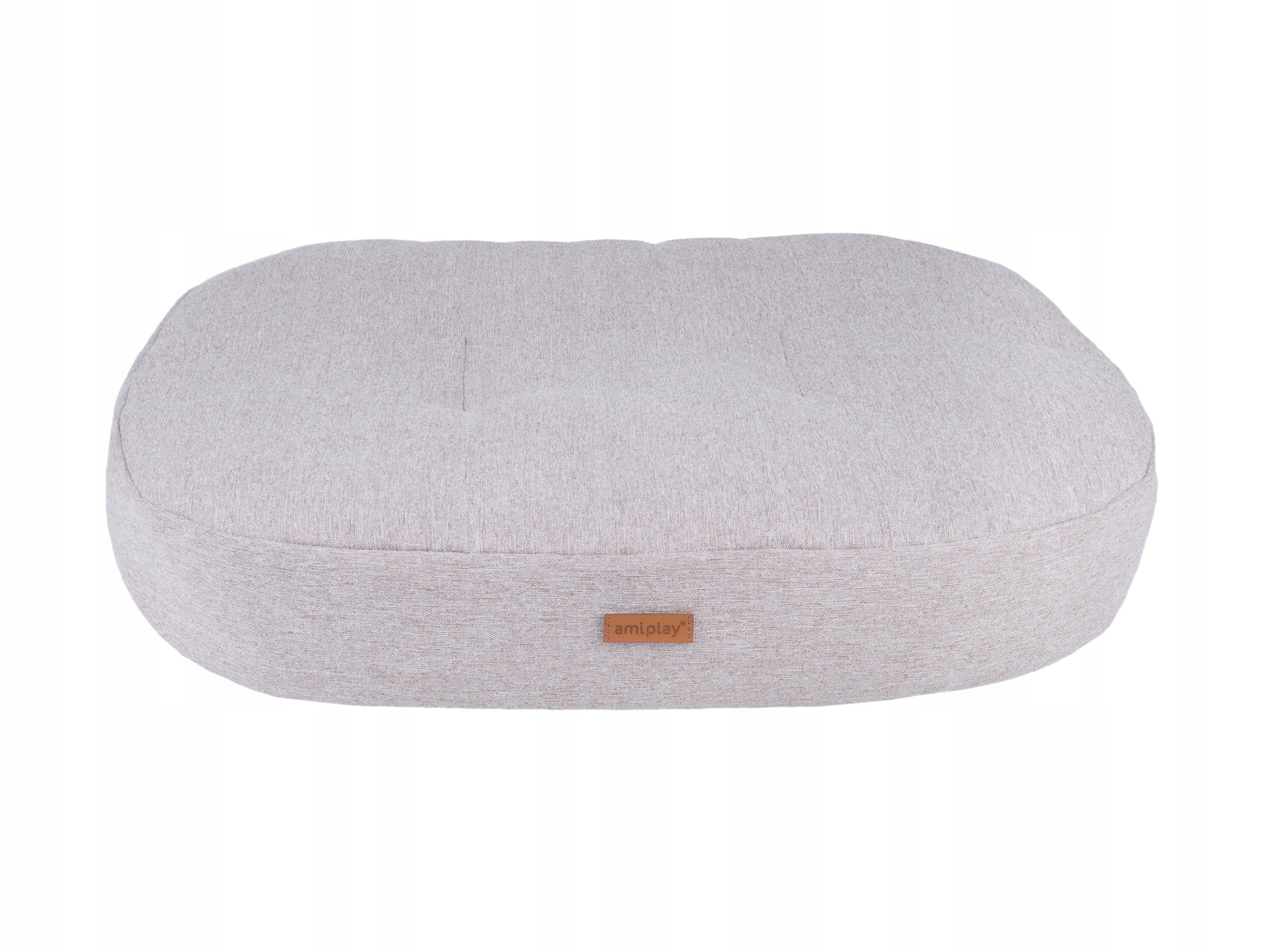 Amiplay ovalus čiužinys Montana Beige XL, 102x83x11 cm