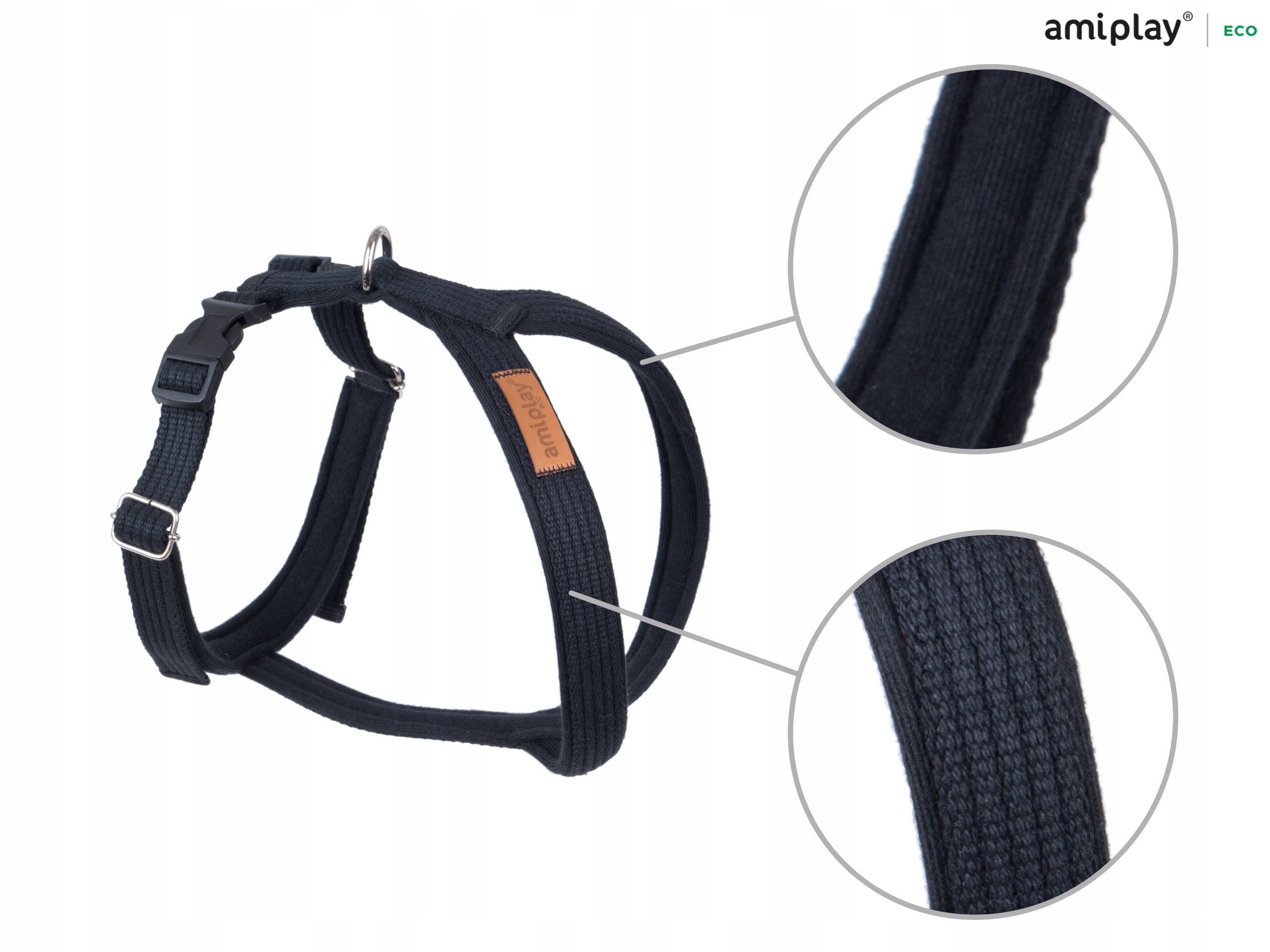 Amiplay Hosenträger Grand Soft Cotton, M, schwarz 