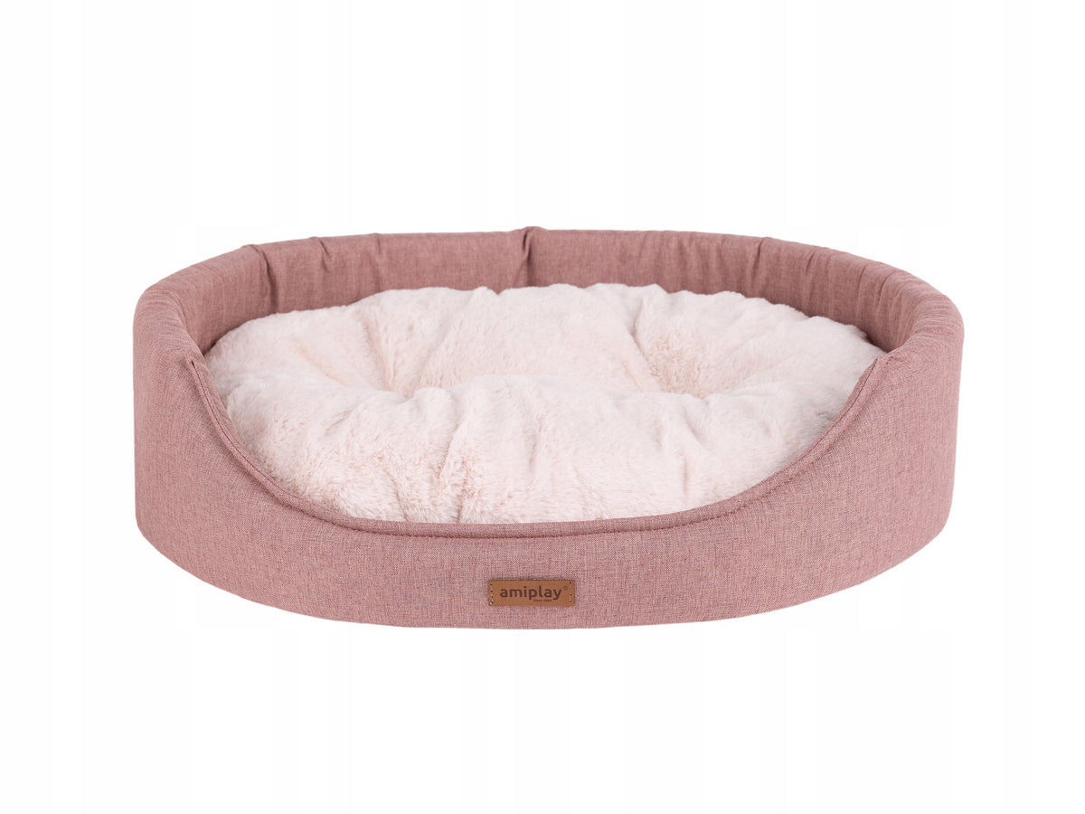 amiplay Oval bed Como L Pink
