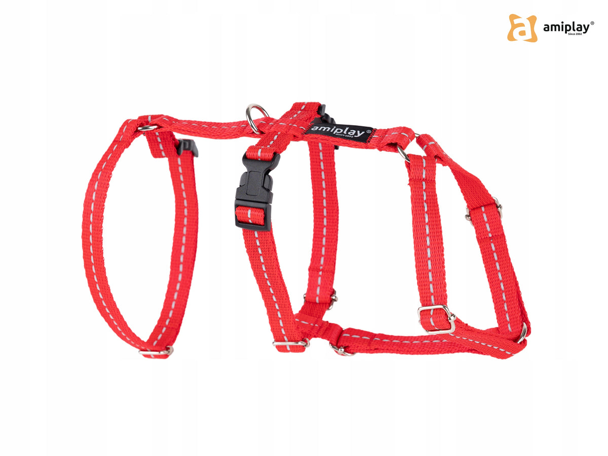 amiplay Reflective Anti-escape Harness Safety Reflective S Red Brand Amiplay