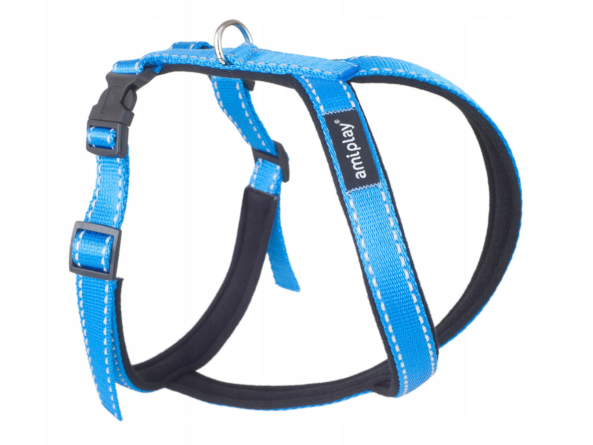 amiplay Reflective Harness Grand Soft Reflective M Blue