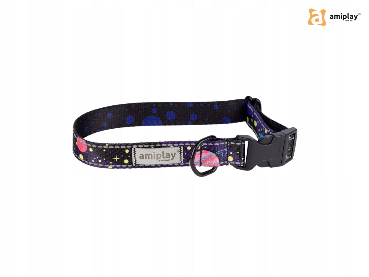 amiplay Reflective collar adjustable BeSpace L Milkyway Brand Amiplay