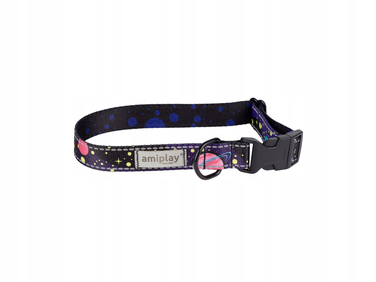 amiplay Reflective collar adjustable BeSpace L Milkyway