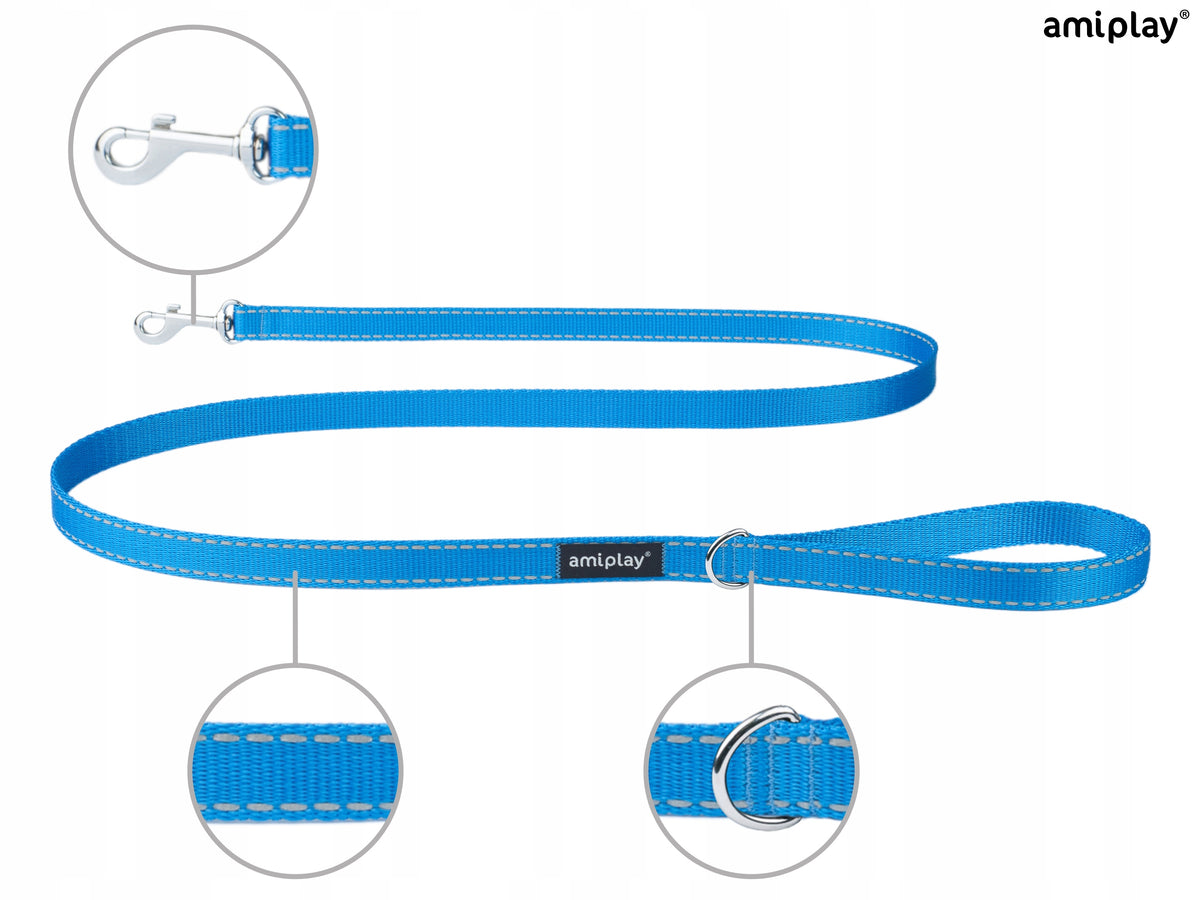 amiplay Reflective leash Reflective L Blue Manufacturer code 5907563215436