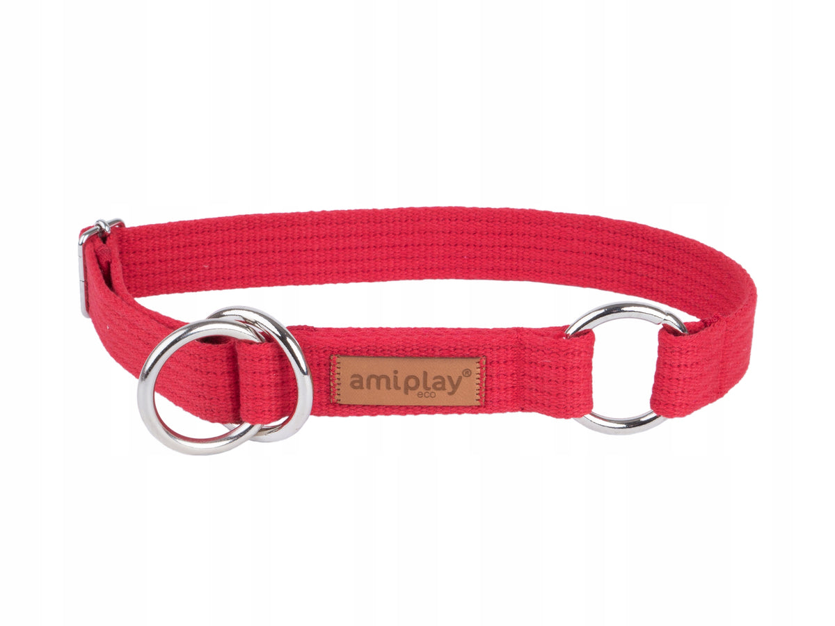amiplay Strong collar semi-clamp Cotton XXL Red