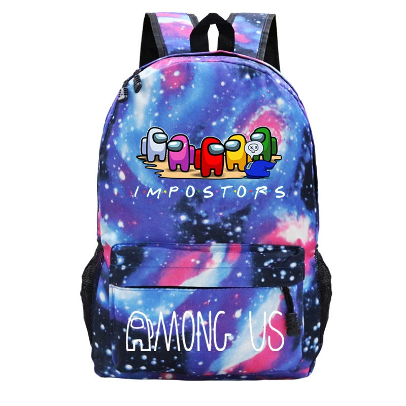 among us SCHOOL BACKPACK SATCHEL A4 LARGE COLORS MANY DESIGNS STYLE NEW