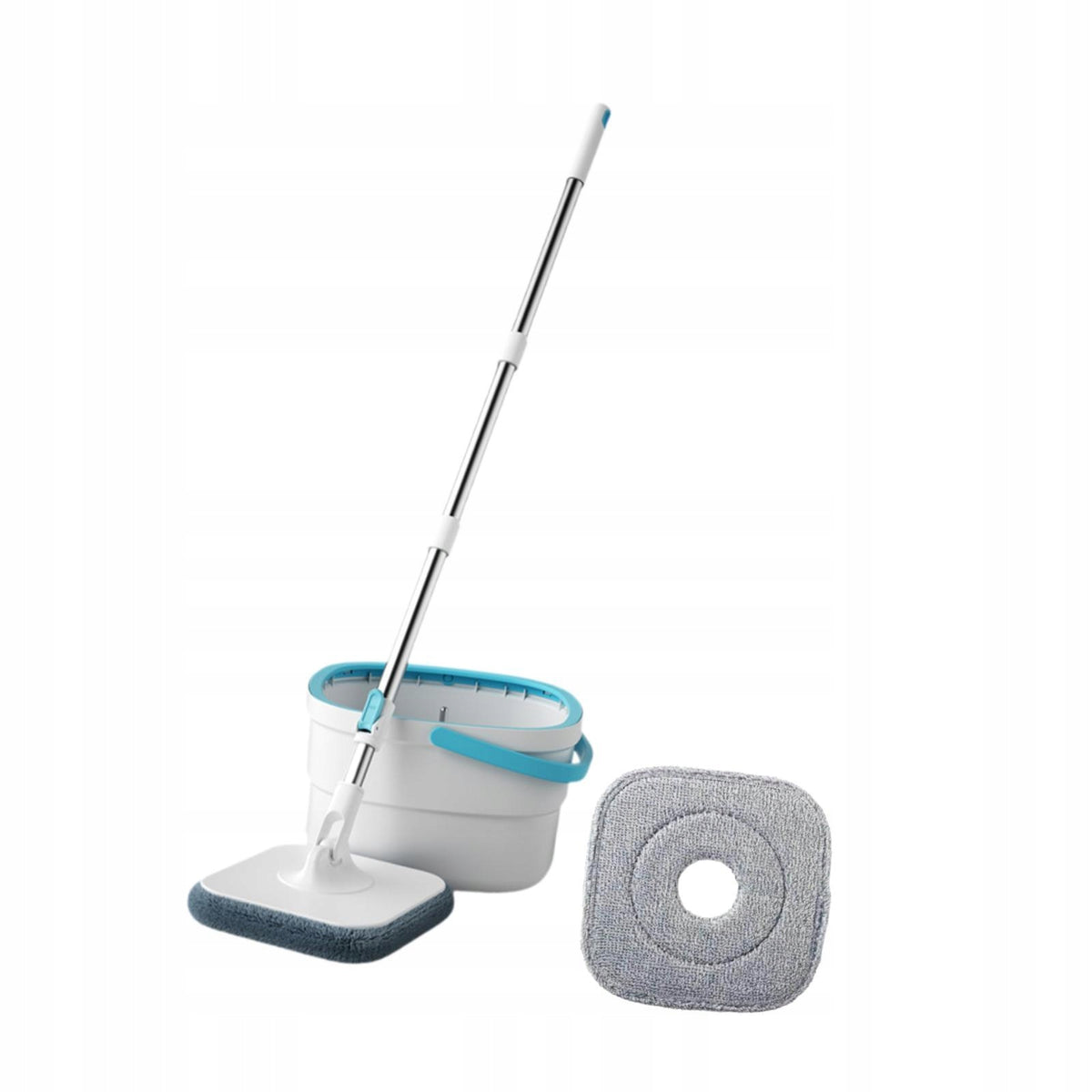 and Bucket Set Wet or Dry Using Stainless Steel Microfiber with 2 Mop Pads Packaging status no packaging