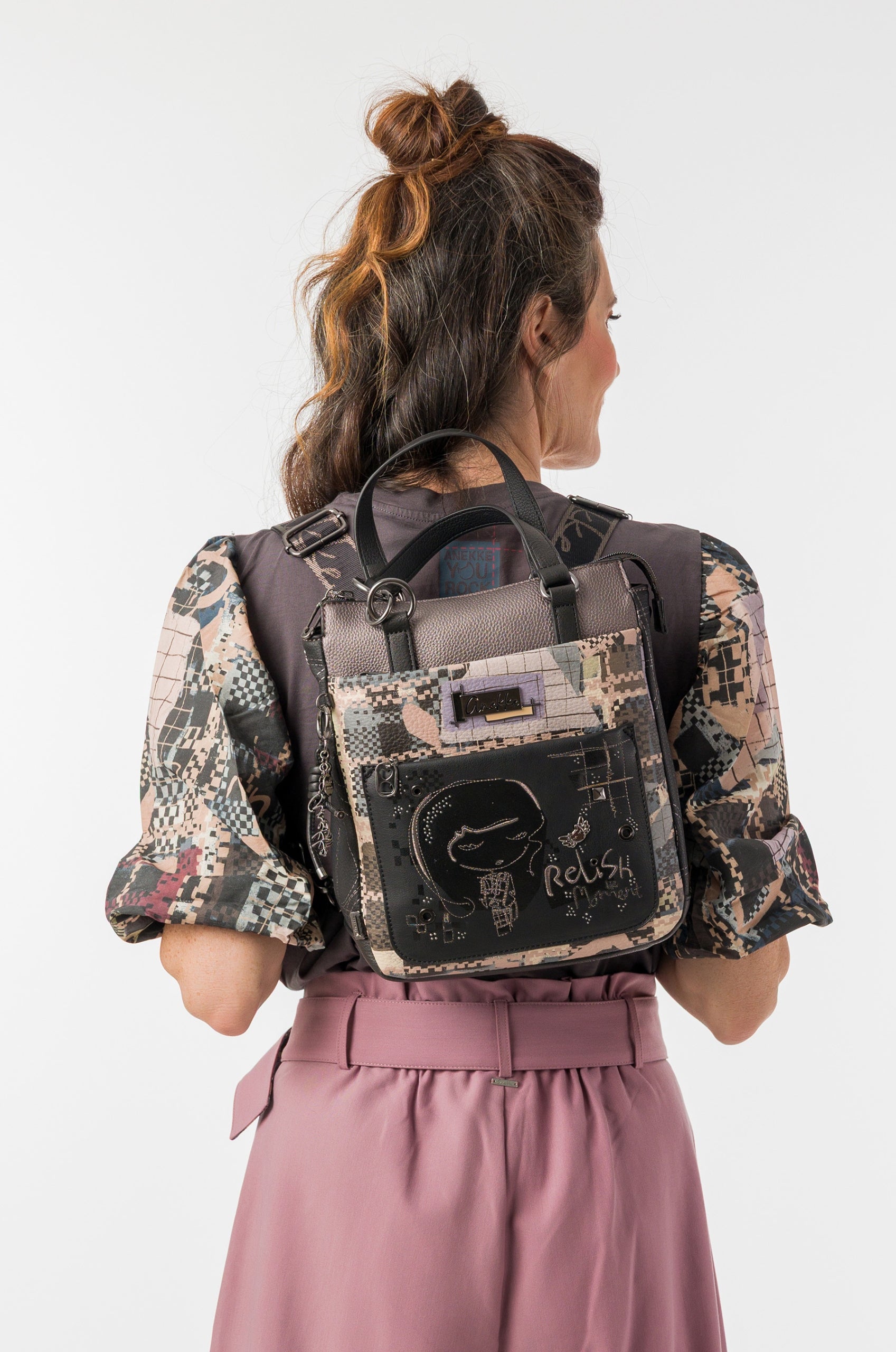 bag - women's backpack 2in1 Anekke 43755-288 Orchestra Iron Packaging status original
