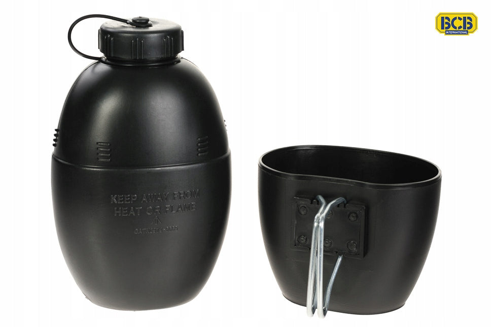 bcb Military CANNEL 1QT 1L + MUG 500ml Black Brand BCB