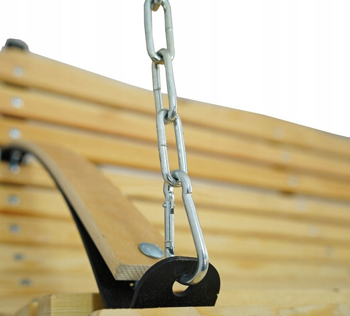 beautiful DURABLE garden swing seat wooden NATURAL Packaging status original