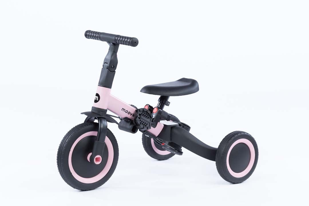 bicycle children's bike 6in1 running tricycle wheel+chain belt MOOVKEE Color black pink