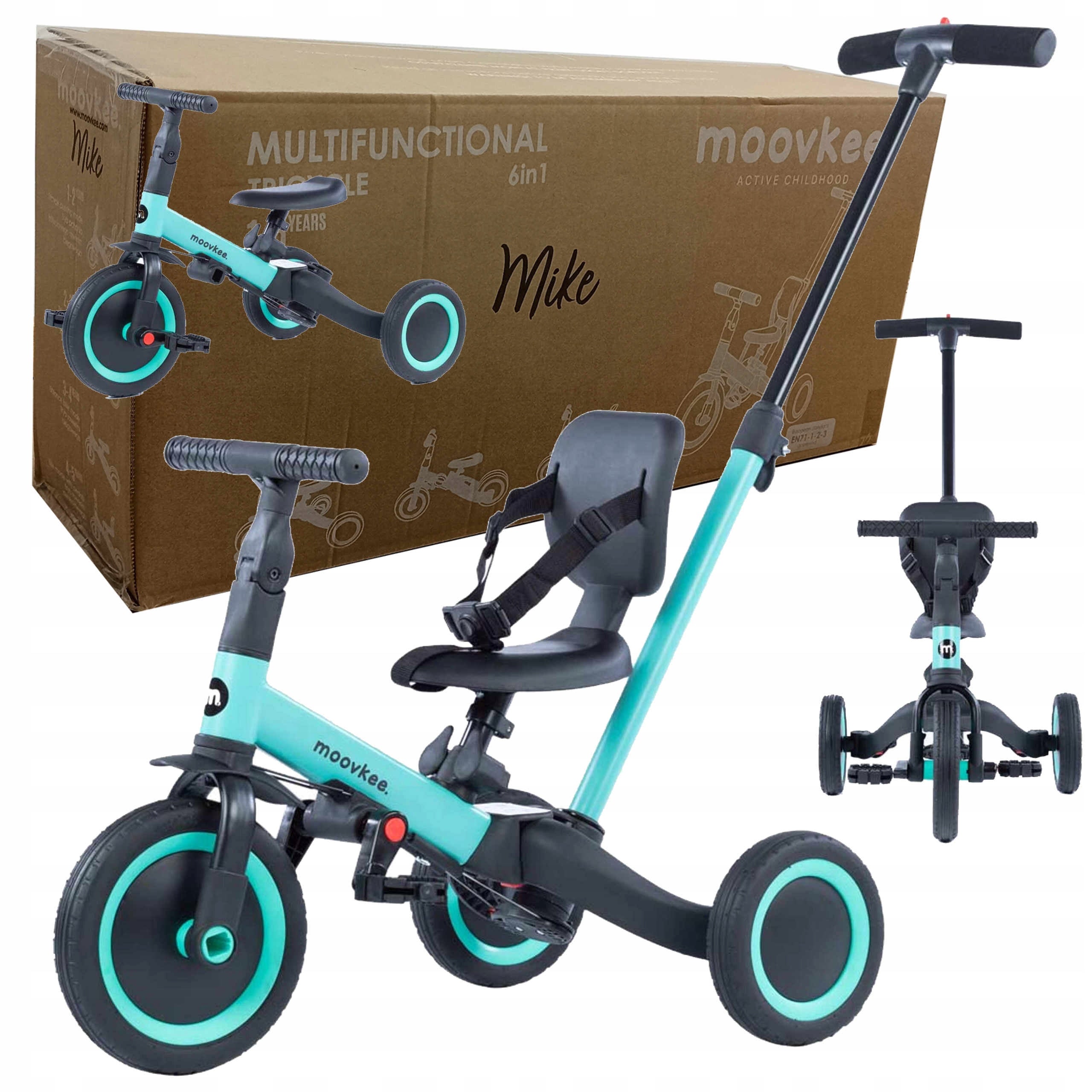 bike 6in1 MOOVKEE running / 3wheel + handle