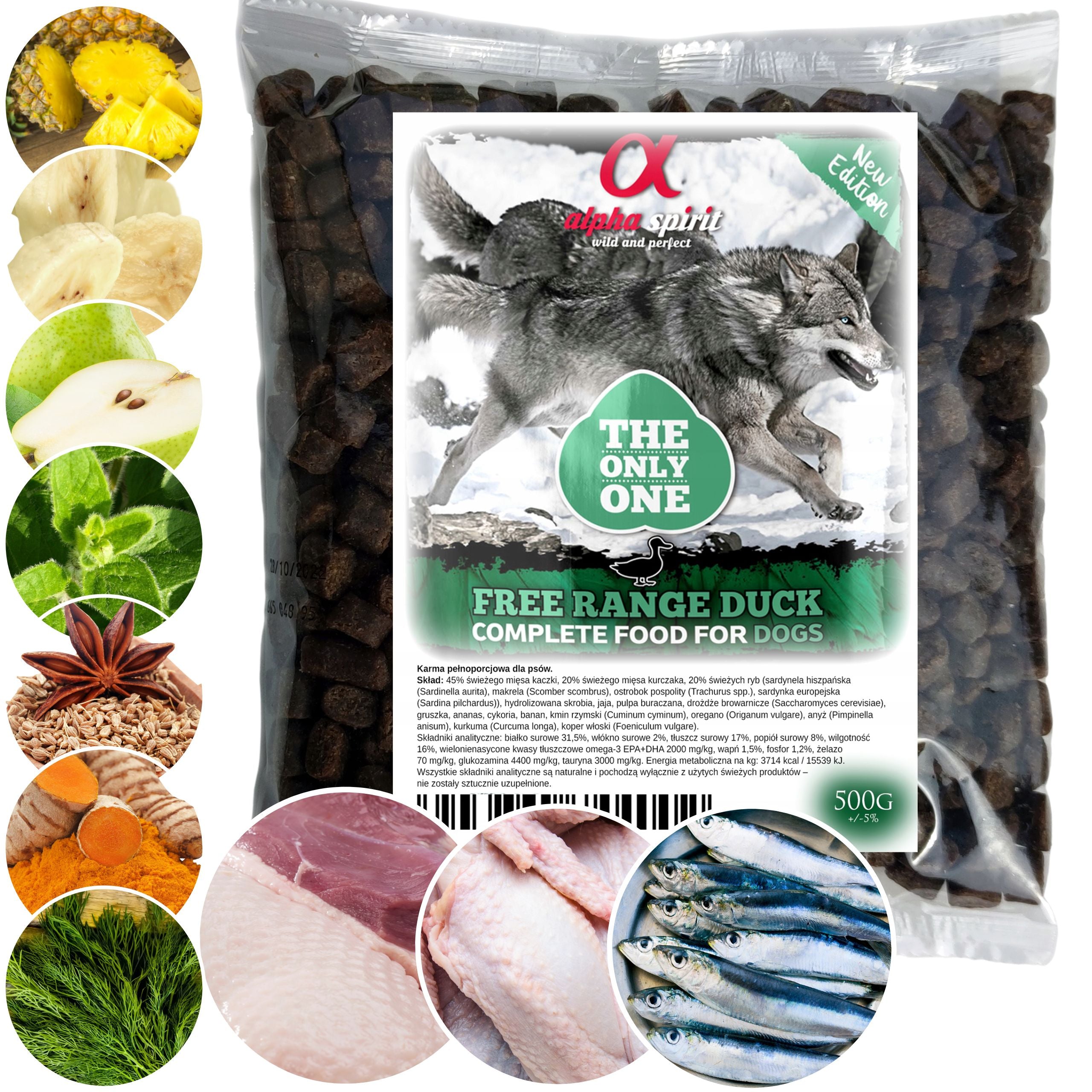 by weight Alpha Spirit Free Range Duck 1kg Duck Brand Alpha Spirit