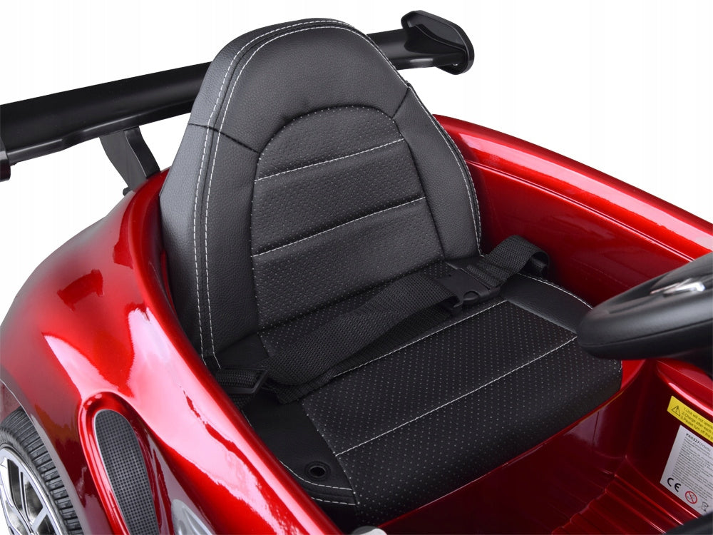Elektrinis automobilis vaikams, raudonas Porsche RUF CTR3, su nuotolinio valdymo pultu, PA0327