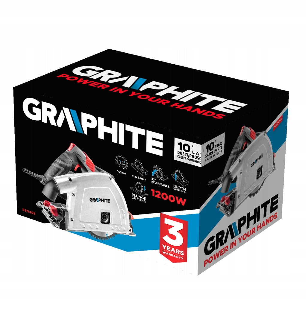 Giluminio pjovimo pjūklas su 140 cm kreipiančia lentele ir 4 diskais GRAPHITE