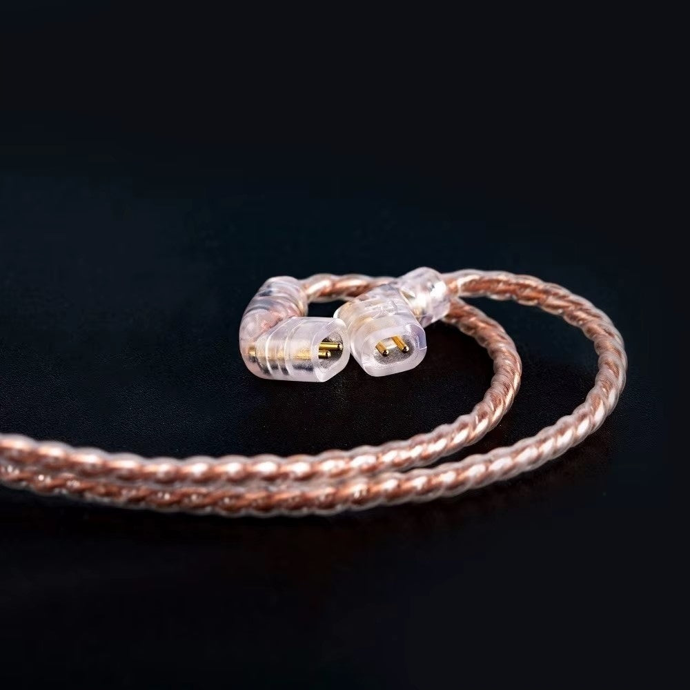 cable for headphones QDC 3,5mm KBEAR KZ ZSX ZSN CASTOR ZAR CCA C-PIN Manufacturer code kabel miedź do słuchawek QDC 3,5mm KBEAR KZ