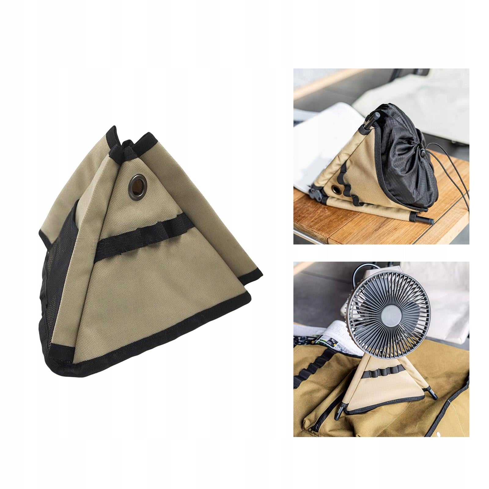 camping fan tripod with bag storage bag Khaki Range of energy efficiency classes A+++ - D