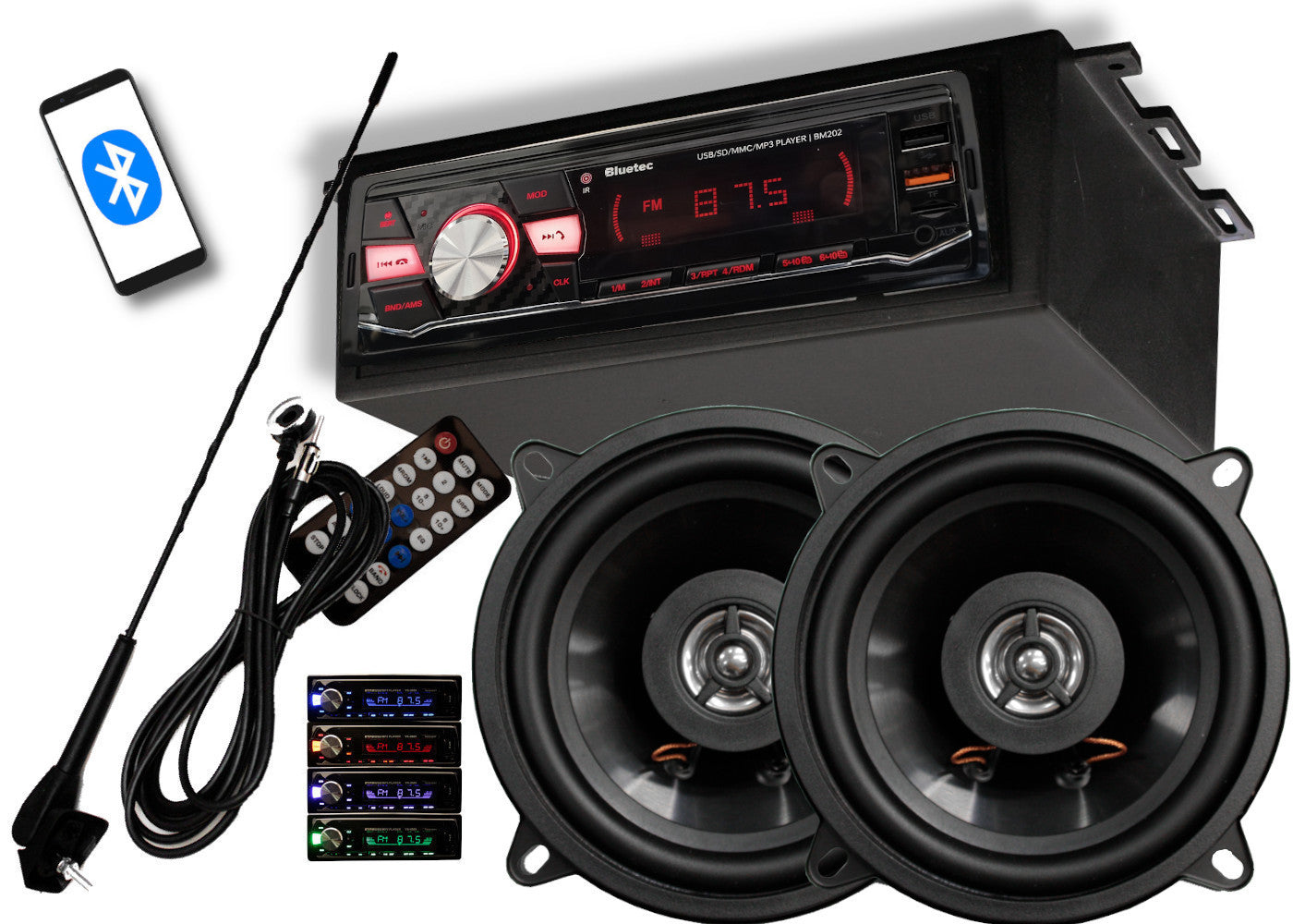 car radio bluetooth USB SD AUX MP3 ANTENNA
