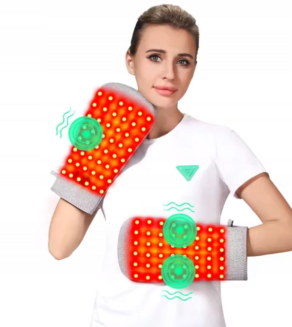 carpal tunnel syndrome CTS GLOVES Red Light Therapy + MASSAGE Packaging status original