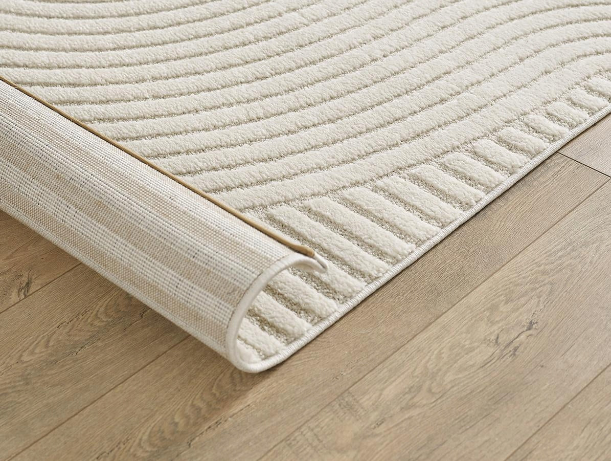 carpet modern 3D short hair Everest the carpet cream 240x340 Color beige