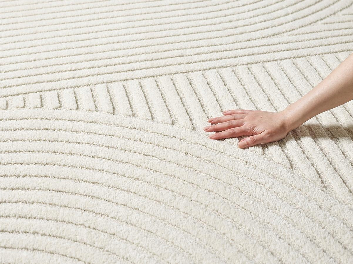 carpet modern 3D short hair Everest the carpet cream 240x340 Product width 240 cm