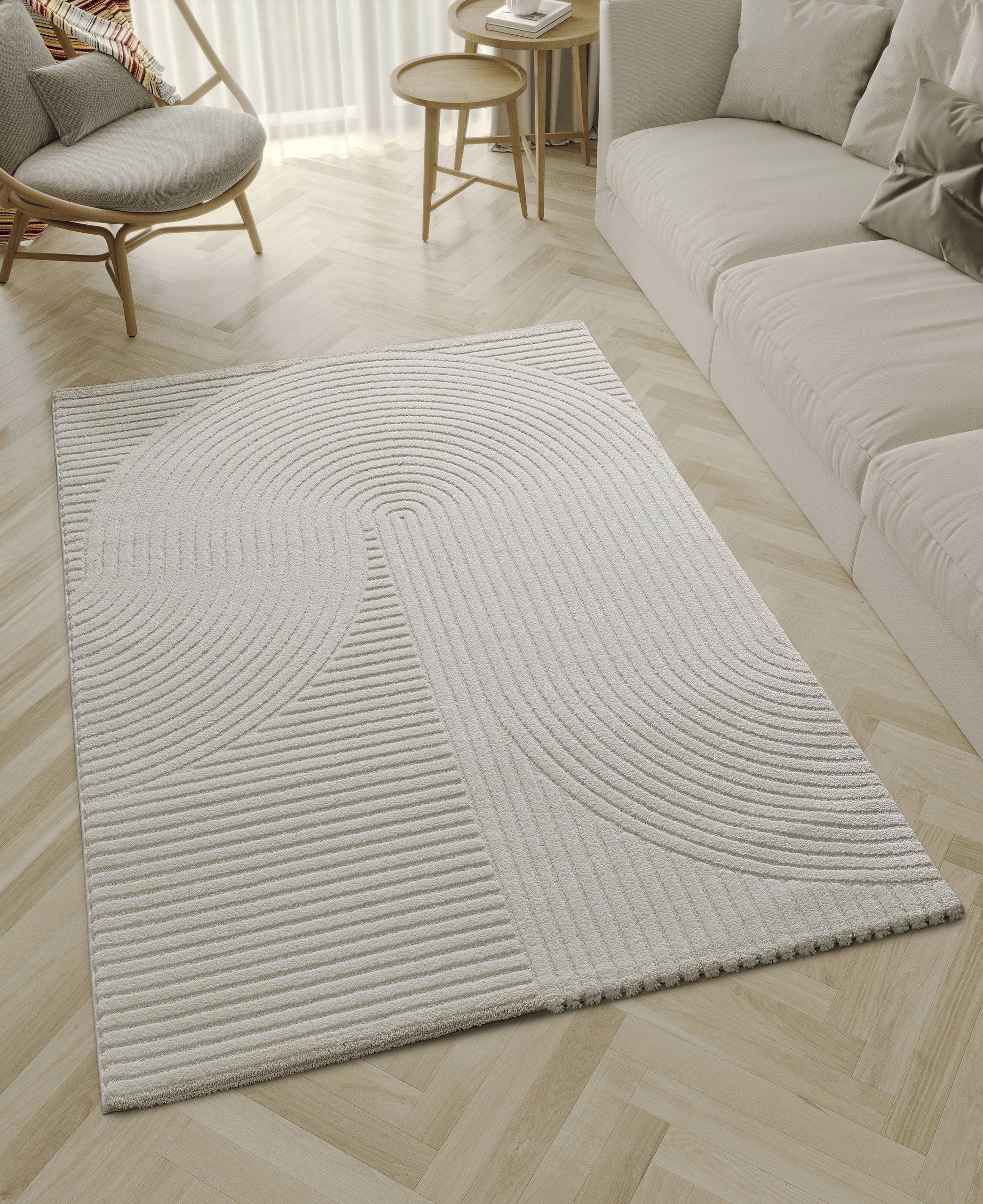 carpet modern 3D short hair Everest the carpet cream 240x340 Shape rectangular