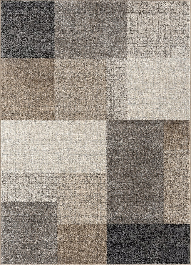 carpet short hair geometric pattern Pearl the carpet beige-grey 140x200 Shape rectangular