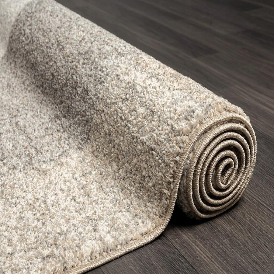 carpet short hair geometric pattern Pearl the carpet beige-grey 140x200 Thickness 11 mm