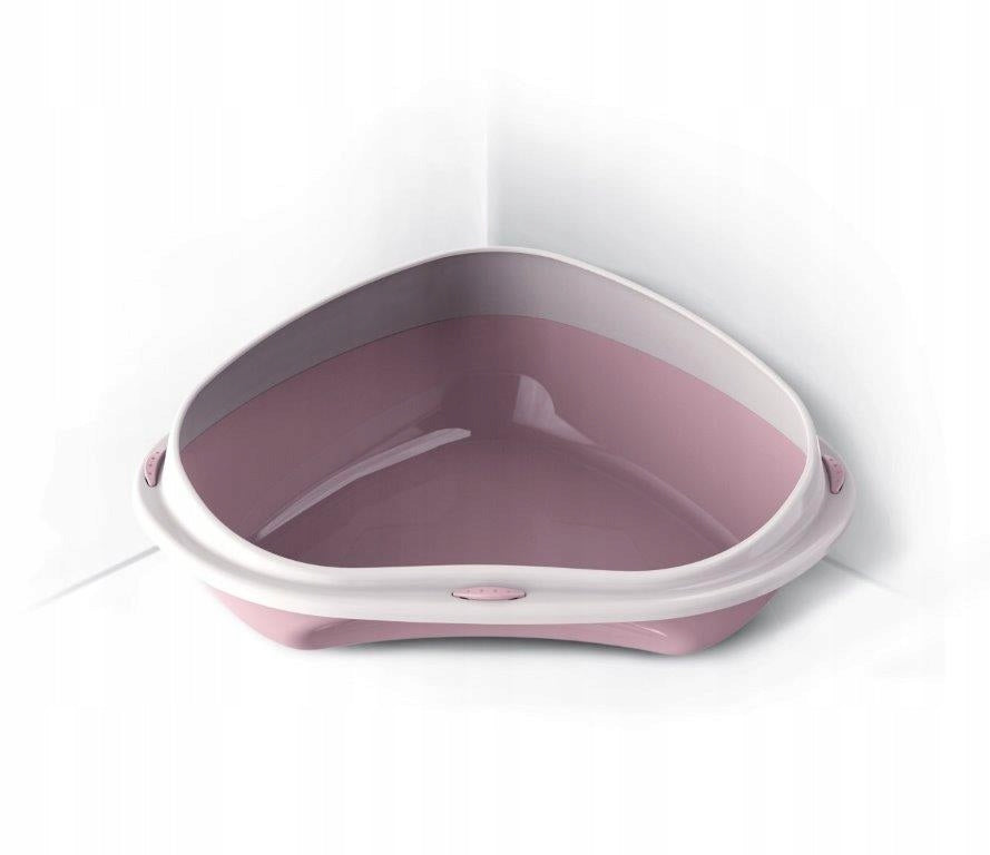 cat litter box CORNER WITH FRAME TOILET LARGE lux Brand Rotho