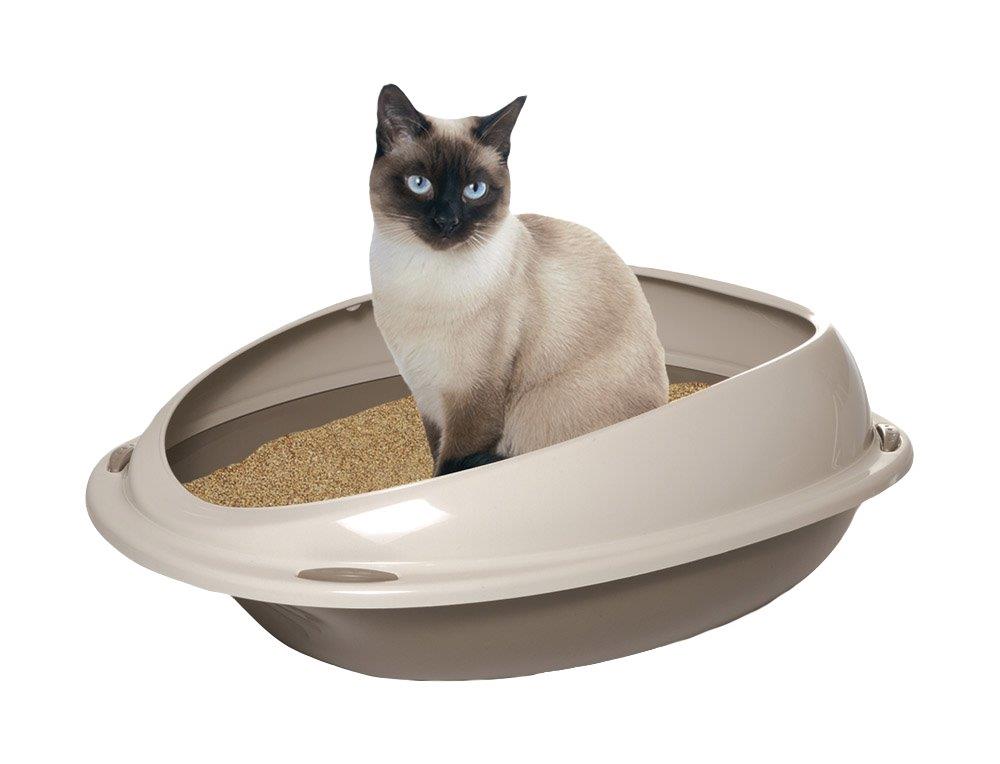 cat litter box with frame toilet lux small 45cm
