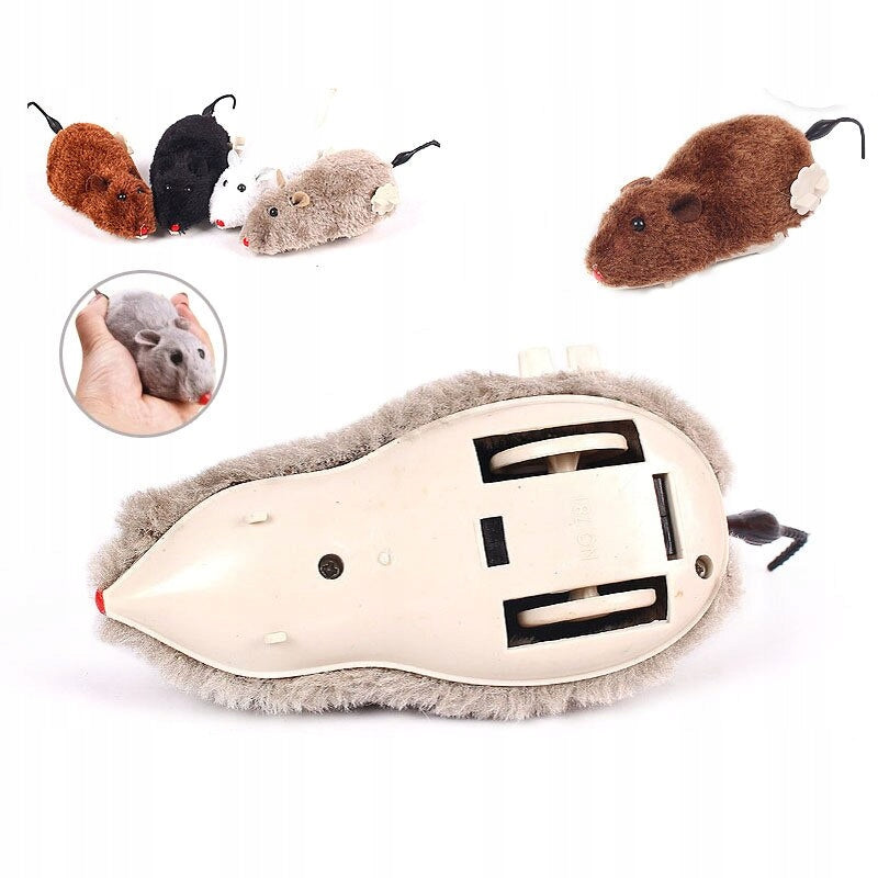 cat toy escaping mouse