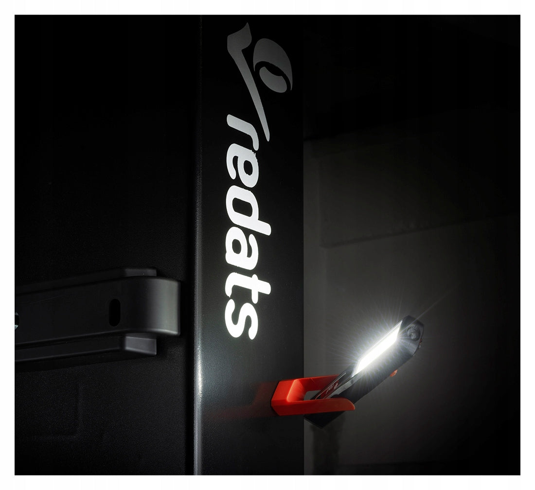 LED dirbtuvių žibintuvėlis su magnetu ir kabliuku Redats FW-100, 1200 mAh