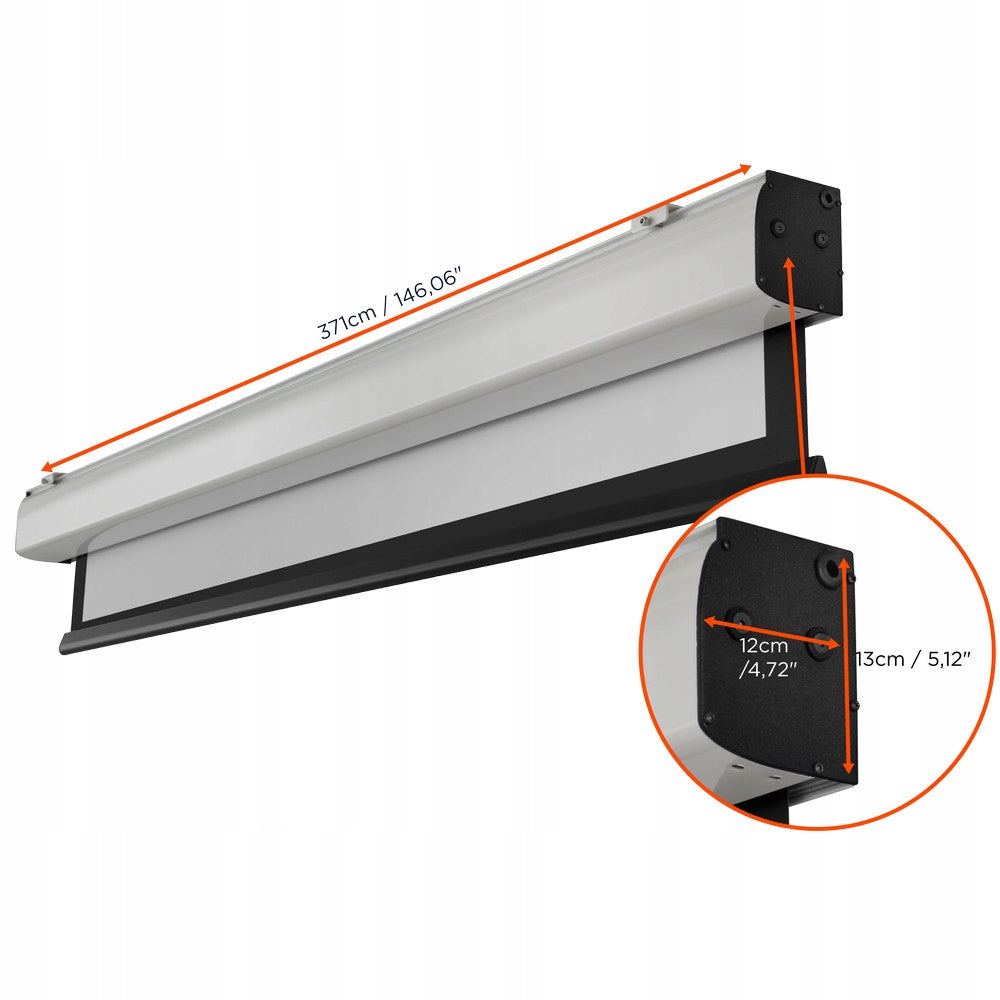 celexon Expert XL 350 x 350 cm electric projection screen 1:1 (199") Brand Celexon