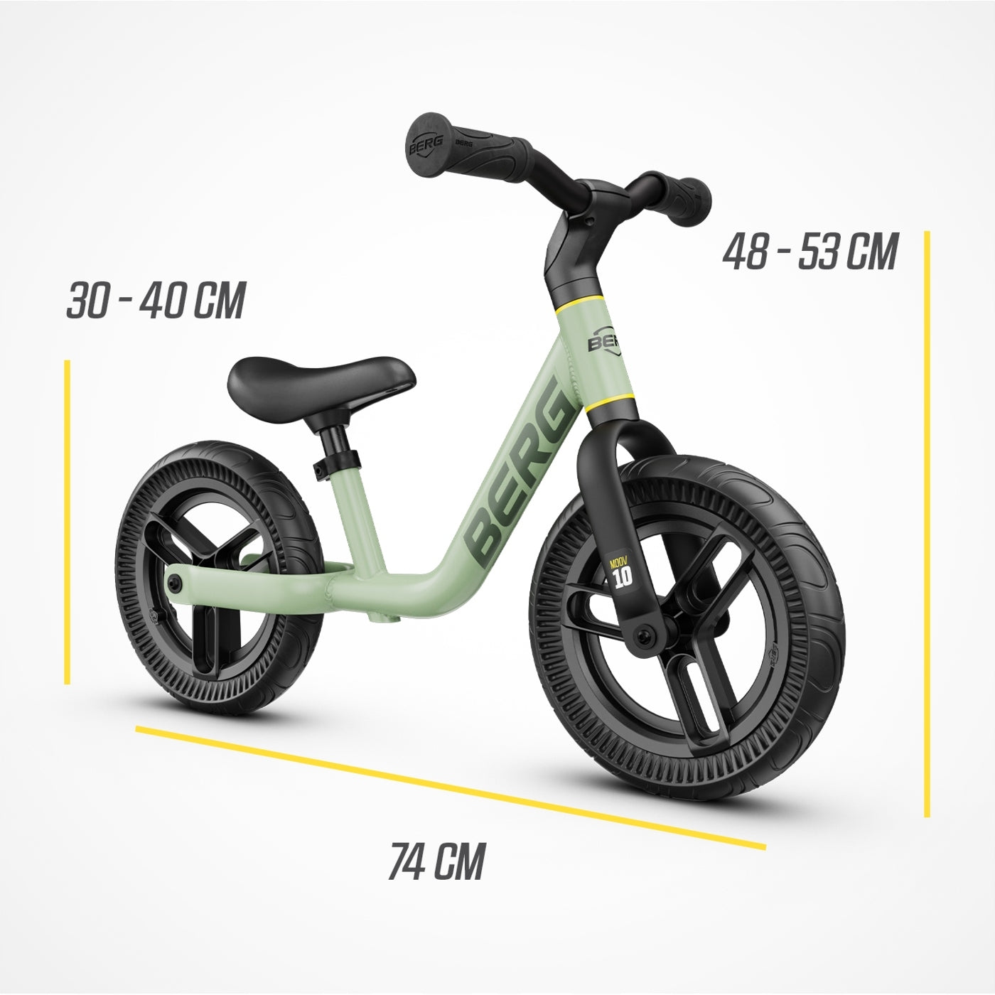 children's balance bike BERG MOOV 10, 10 inches from 2 years green Color green