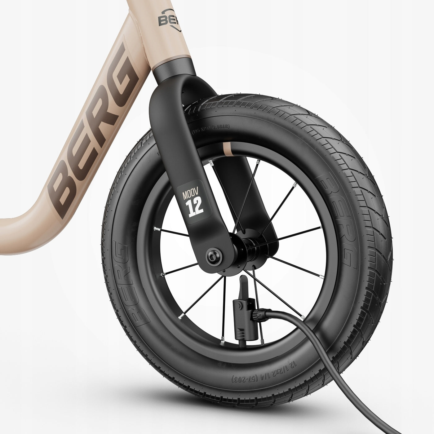 children's balance bike BERG MOOV 12, 12 inches from 2,5 sand beige Maximum kid's weight 30 kg
