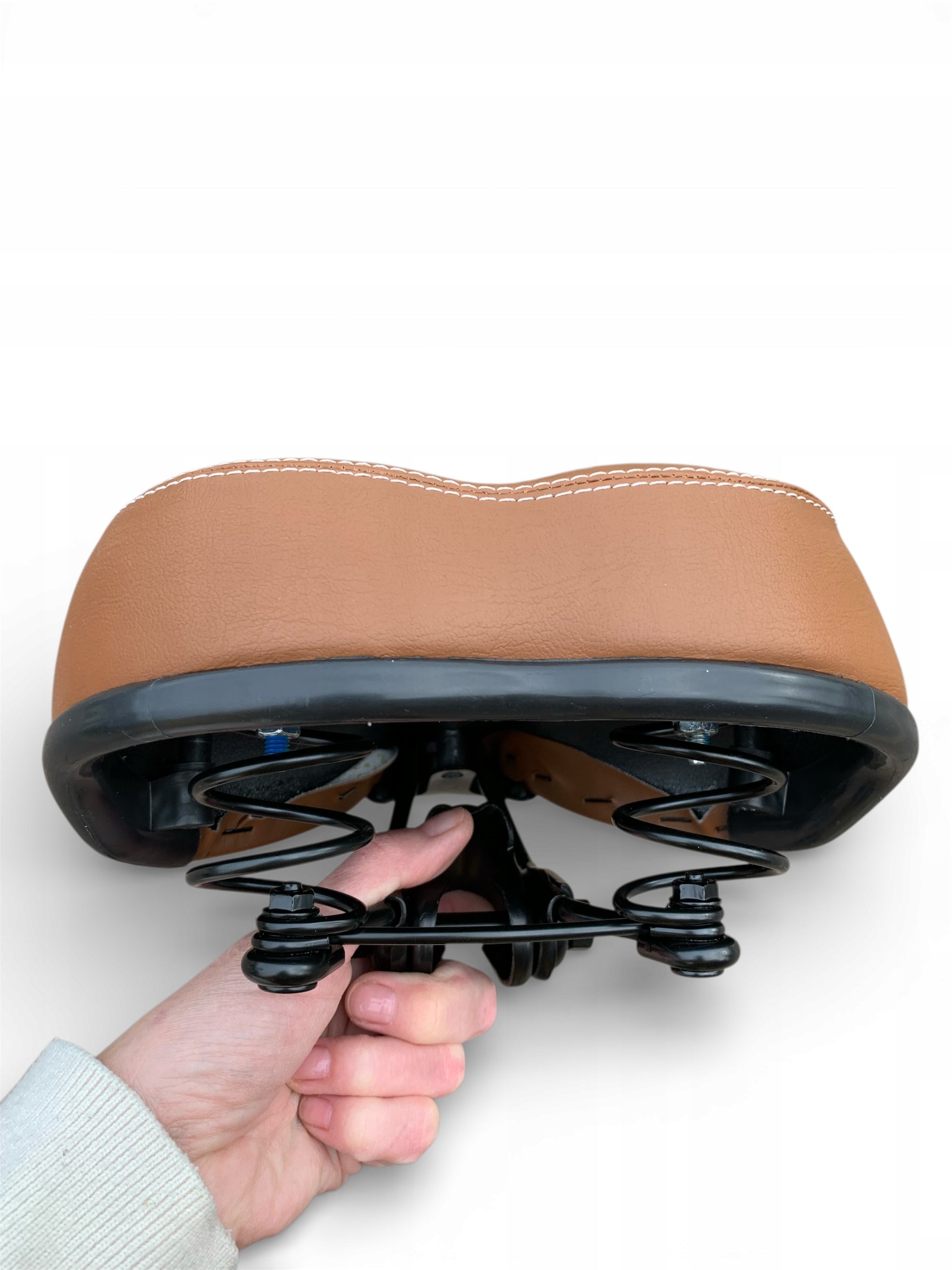 comfortable soft bicycle saddle brown urban universal for women Manufacturer code siodełko rowerowe