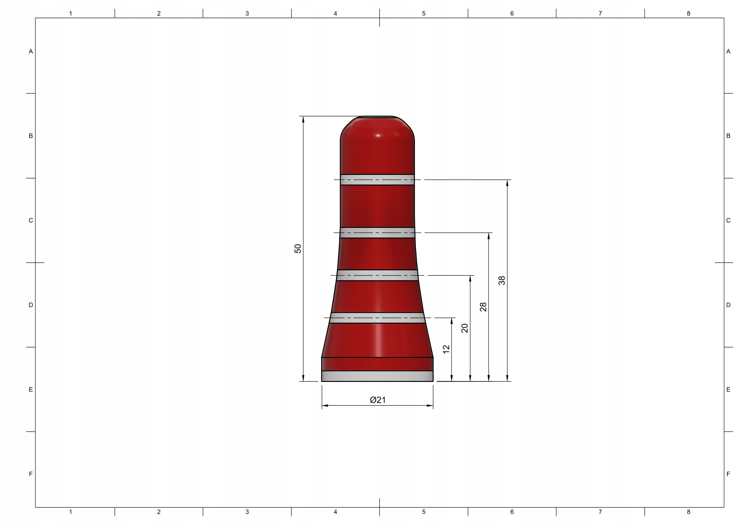 Žymekliai LaserPin lazeriniam lyginimui, 8 vnt.