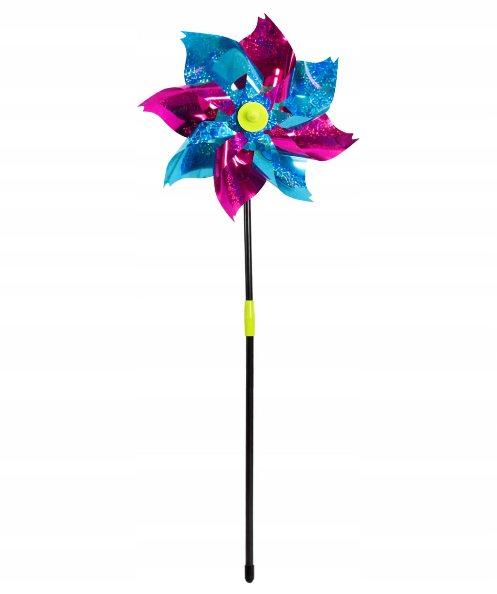 WINDMILL 39CM GARDEN HOLOGRAPHIC FOR BICYCLE TROLLEY BALCONY GARDEN