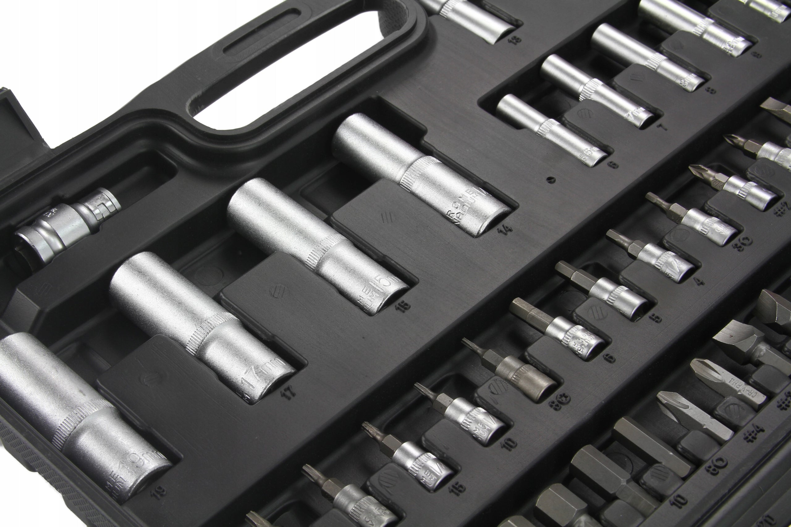 Galvučių rinkinys, 12 dalių, 6-22 mm, su Torx galvutėmis