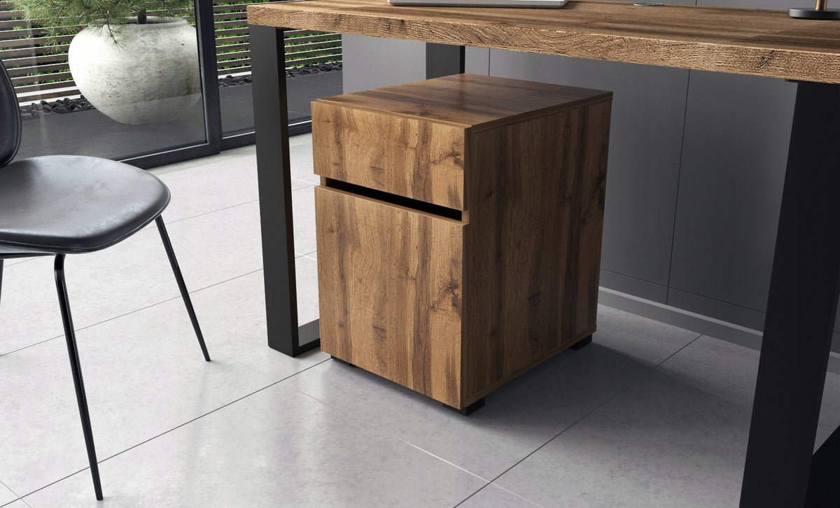 desk container 40 oak wotan filing cabinet printer 40cm Brand Fargo