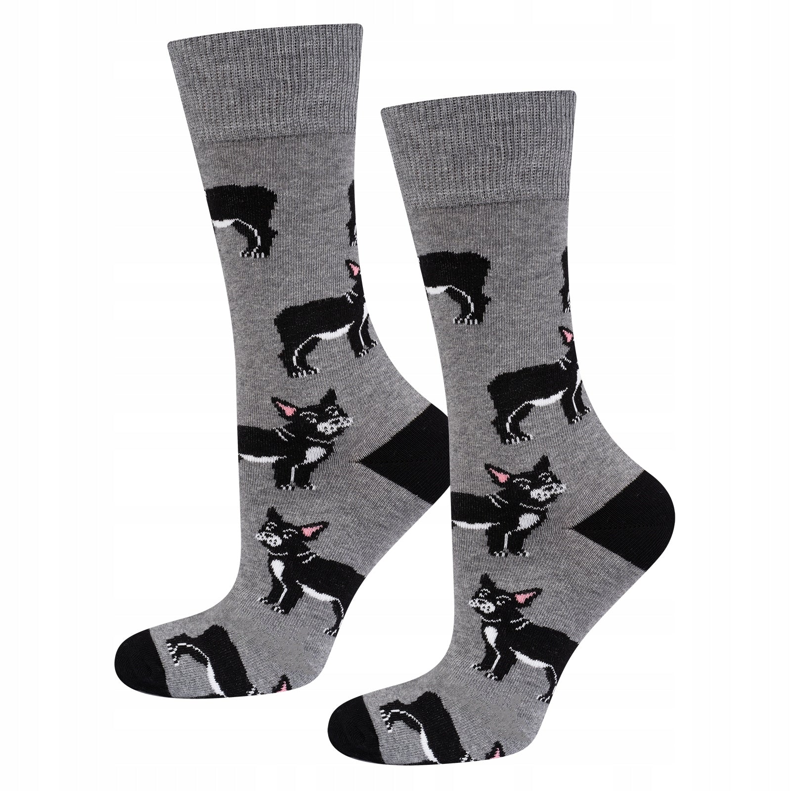 Socken für Herren Soxo Bulldog, grau 