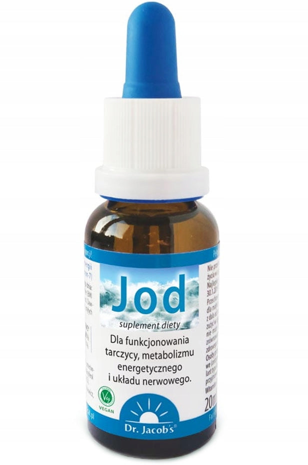 dr Jacobs LIQUID IODINE 150mcg drops 20ml THYROID Brand Dr. Jacob's Medical