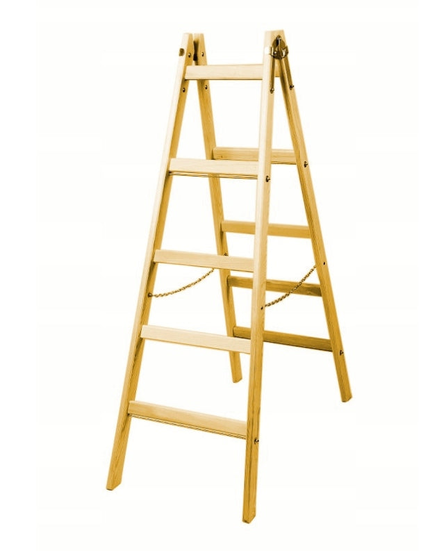Holzleiter, 5 Stufen 
