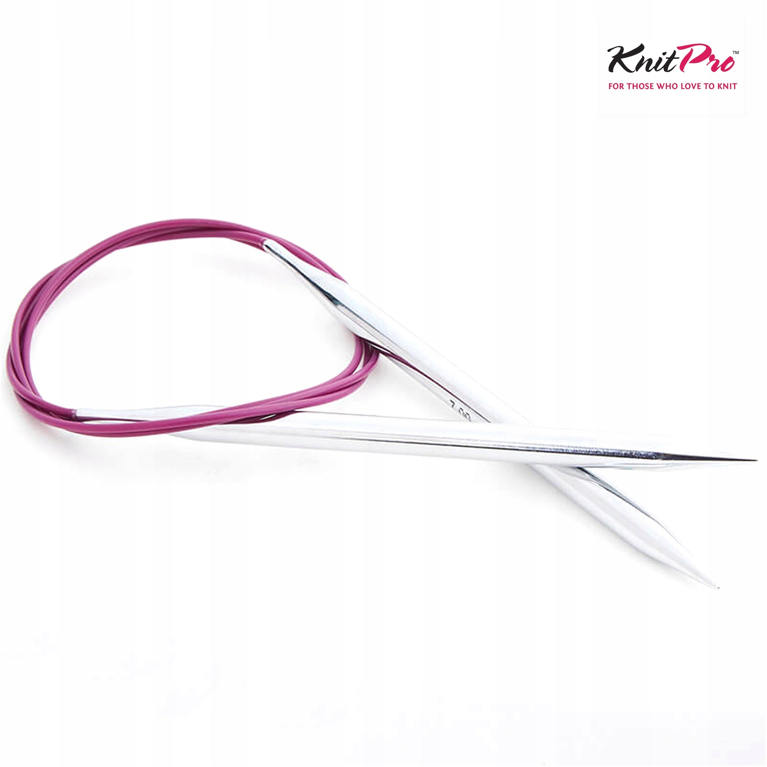 Stricknadeln mit Faden KnitPro Nova Metal 100 cm, 12,00 mm 