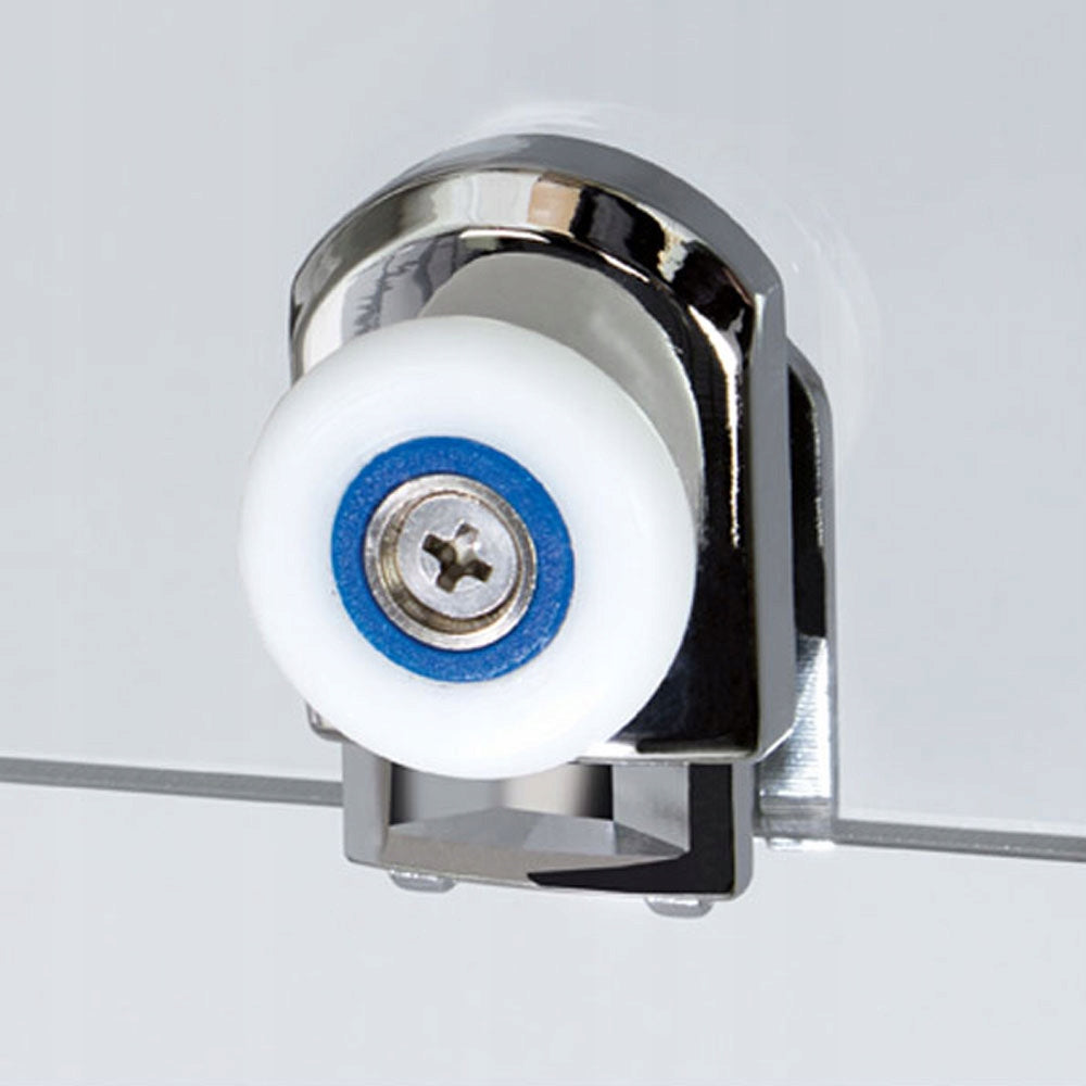 Duschtür zur Nische Sanplast TX D4/TX5b 130s, Profil silber glänzend, Klarglas W0 