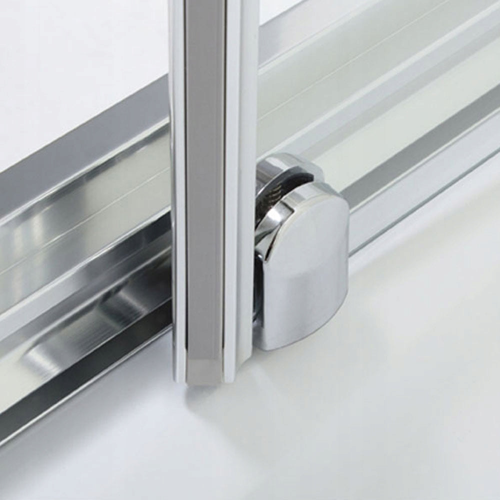 Duschtür zur Nische Sanplast TX D4/TX5b 130s, Profil silber glänzend, Klarglas W0 