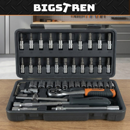 Įrankių rinkinys lagaminėlyje 46 vnt. Bigstren 26844